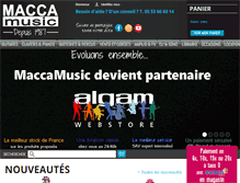 Tablet Screenshot of maccamusic.com
